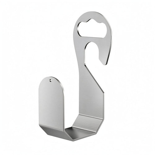Stainless Steel Hose Hanger Silver Finish Wall Mount Hose Hanger Brushed Metal