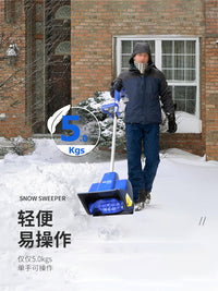 电动无线手推扫雪机小型清雪设备学校道路物业铲雪铲沙家用除雪机