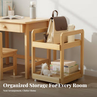School Bag Rack UnderUnder-Desk Organizer Rolling Cart Multipurpose for Classroom, Children