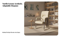 Upholstered managerial Armchair Thick paddinging Computer Chair Padded Armrests