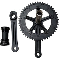 Road Bike Integrated Crank 165mm with 49T Chainring and BB