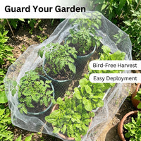 White Polyethylene Fruit Tree Netting, Garden Netting for Harvest Season, Bird Netting for Garden Protection, Plant Netting