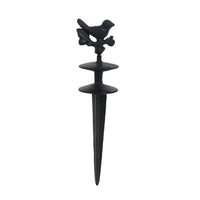 Garden Hose Holder with Stake Cast Iron Hardware Heavy Duty for Yard, Flower Bed