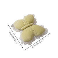 Lace Butterfly Pillow Soft Padded Sofa Pillow Soft for Bed, Living Room