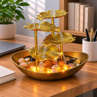 Tiered Leaf Fountain Compact Home Decor Decorative
