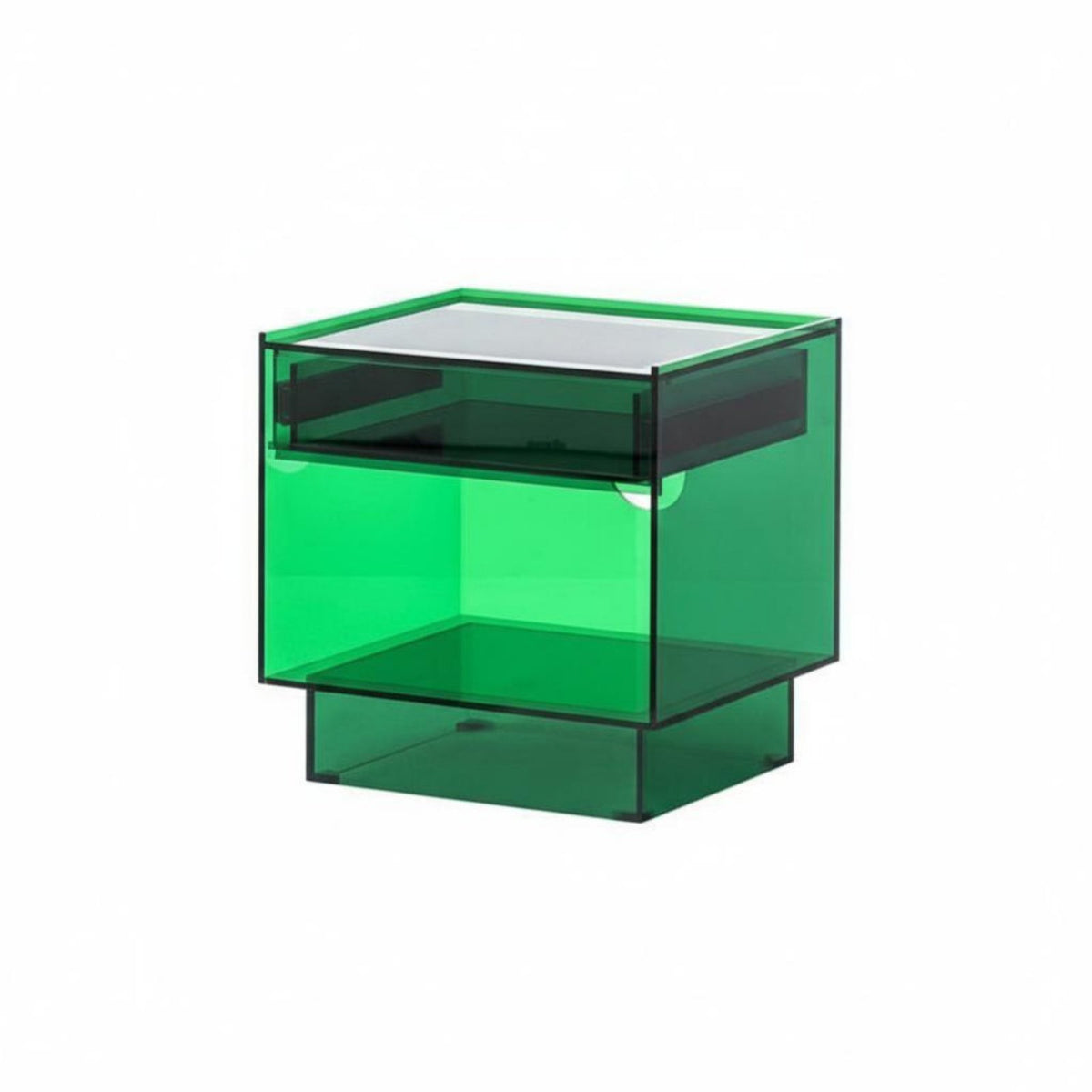 Clear Acrylic Cabinet Transparent Design Nightstand Light Luxury for Dorm Room