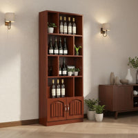 Floor Spirits Cabinet Large Capacity Freestanding Beverage Cabinet Stable Structure Spirits Display Shelf for Shop Owners, Restaurant, Living Room