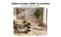 Decorative Pedestal Table Modern design Shaped End Table Artistic Design Minimalist Aesthetic for Entryway, Bedroom, Office