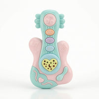 Light-up Baby Guitar with Star Light Display Interactive Handheld Musical Instrument Toy Compact Sensory Music Toy Early Learning for Toddlers