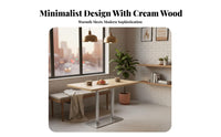 Creamy Aesthetic Upholstered Booth Bench Comfortable Upholstery Upholstered Dining Banquette High-Density Foam Cushion Minimalist Restaurant Furniture Sturdy Construction for Interior Designers, Business Owners, Dessert Shop, Cafe, Living Room, Office