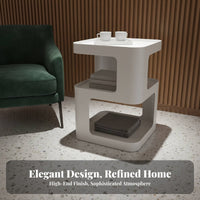 Multi-Tier Metal Stand Minimalist Design Nightstand adaptable Use for Homeowners