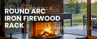 Metal Firewood Rack for Outdoor Camping Wood Storage Organizer