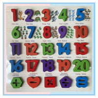 Wooden Alphabet Board with Vietnamese, Russian, Khmer, Arabic Letters and Numbers Puzzle