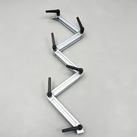 5 Pieces Adjustable Bracket with Locking Lever Lockable Connector Arm Extruded Hardware for Prototyping, Workshops