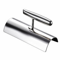 Stainless Steel Corner Finishing Tool Rounded-Arc Plastering Trowel with Curved Surface Mirror-Polished Llana De Esquina Thickened for Plasterers, Drywallers, DIYers, Remodeling