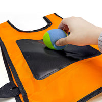 Children's Outdoor Interactive Velcro Ball Vest Game Set