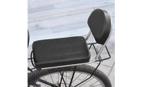 Rear Bike Seat with Backrest Comfortable Back Support Cycle Rear Seat Wear-Resistant Transport Accessory