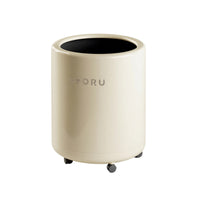 Rolling Trash Can Glossy Trash Can with Wheels Modern for Bedroom