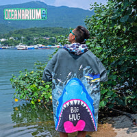 OCEANARIUM男女毛巾衣速干吸水易收纳透气户外旅游运动游泳浴袍