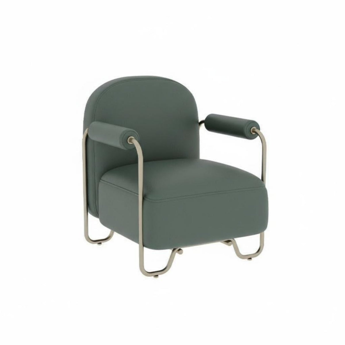 Upholstered Tub Armchair Mechanical Design Cafe Sofa Retro Design High-Density Foam Seat Padding for Bar, Reception Area