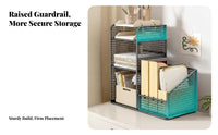 Countertop Hutch Space-Saving Desktop Shelf Easy Assembly for Dorm Room, Bedroom