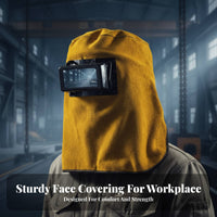 Leather Welding Hood Heat Resistant Flip Up Lens for Workshop