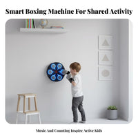 Built-in Speaker Wall Mounted Electronic Punching Target Adjustable Speed Modes Wall Mounted Music Boxing Machine Digital Hit Counter Smart Reaction Training Machine Shock Absorbing Pads for Children, Beginners, Adults, Home