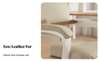 Reclining Chair with Footrest Thick Cushioning Highspine Reclining Seat with Footrest Ergonomic Design Padded Armrests