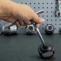 oil filters Wrench 76 Mm Removal Tool Black Metal Wrench with Side Cutout for Motorcycle Mechanics