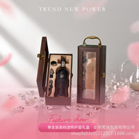 Single Bottle Red Wine Gift Box Wooden Piano Lacquer High-End Packaging Box
