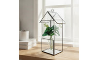 Glass House Terrarium Hanging Glass Terrarium Clear for Windowsill, Shelf