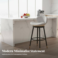 Adjustable Round Stool with Low support Modern Design Seating Furniture for Counter