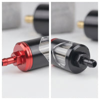 Transparent Fuel Fuel Filter with Viewing Window Compact Inline Fuel Fuel Filter Metal Sturdy for DIYers