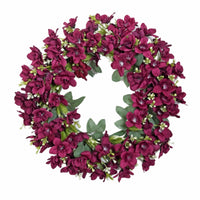 Artificial Floral Wreath Decorative Wreath with Green Foliage Lifelike