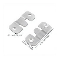 Stainless Steel Interlinking Picture Frame Hook, Wall Mount Connector, Stable Fastening Hardware for Mirrors, Furniture, Photo Picture Holder