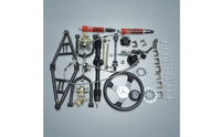 Front Axle Kit with Disc Brakes Upgrade Front Axle Assembly Kit Adjustable Hardware for Rough-Terrain Fabrication