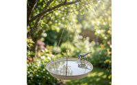 Hanging Bird Bath Outdoor Hanging Bird Feeder Garden for Nature Lovers, Backyard
