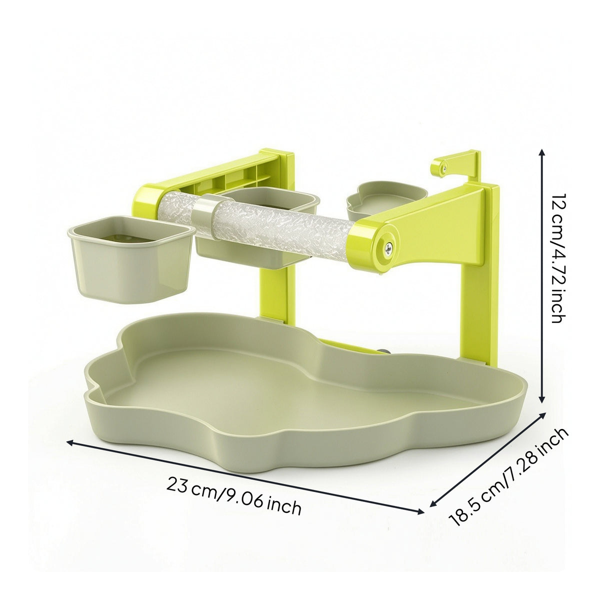 Textured Suction Cup Bird Perch Space-Saving Pet Supply for Glass Door