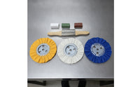 3 Pieces Cloth Polishing Wheel Rotary Polishing Wheel with Buffing Agent Coarse Tool Set for Woodworkers, Workshop