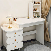Vanity Set with Lighted Mirror Vanity Desk Dressing Table Storage Drawers Space-saving Design Suitable for Women Apartment Bedroom Walk-through Closet