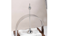 Tissue Holder with Wooden Base Tabletop Flat Napkin Dispenser Elegant for Office