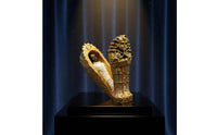 Egyptian Sarcophagus Figurine Collectible Pharaoh Casket Figurine for Collectors