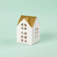 10 Pieces House Shaped Gift Boxes DIY Assembly Cardboard House Favor Boxes for Wedding