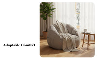 Highposterior Beanbag Lie-Flat Design Floor Seating Full physique Support snug for e-sports fans, Living Room