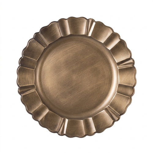Vintage Decorative Tray, PP Spray Gold