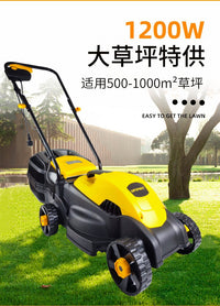 外贸工具电动割草机 220V除草机大功率打草机 手推家用草坪除草机 欧规