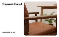 High-Back Padded Chair Wide Seat Office Furniture Scratch-Resistant Upholstery