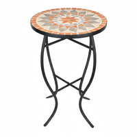 Table Easy to Clean Tile Surface Side Table Weather Resistant Outdoor Furniture for Garden