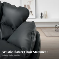 Rotating Armchair Designer-Inspired Lounge Chair Minimalist Design Ergonomic Comfort for Adults, Homeowners, Living Room