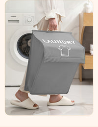 Wall-Mounted Folding Laundry Basket
